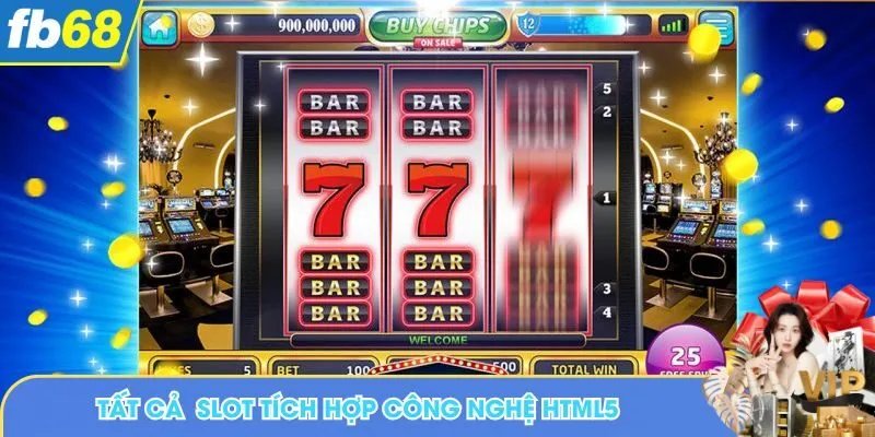 Sản phẩm slot của nhà cái đều tích hợp công nghệ HTML5