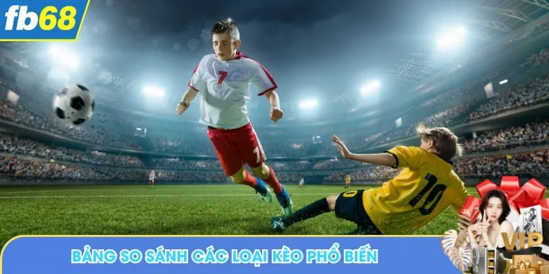 Bảng so sánh các loại kèo phổ biến